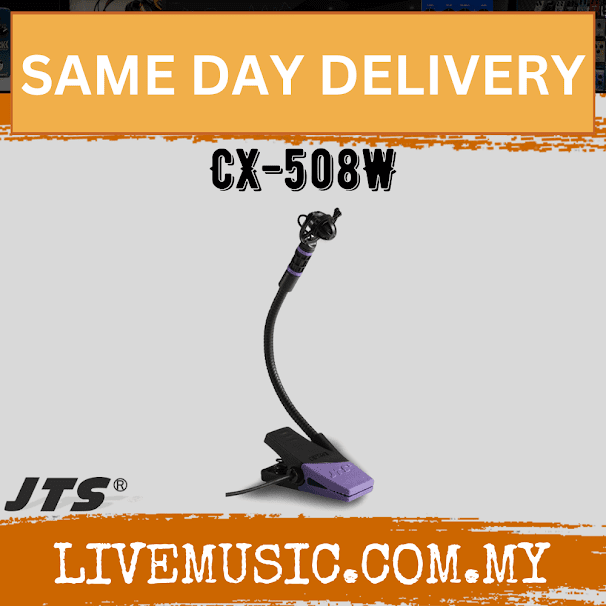 JTS CX-508W Wind Instrument Microphone for JTS Wireless Body Packs ( CX508W / CX 508W )