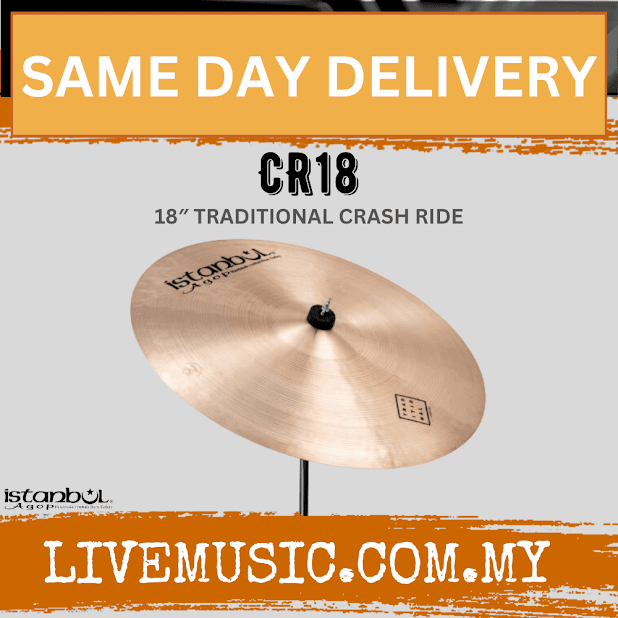 Istanbul Agop CR18 18" Traditional Crash/Ride Cymbal ( CR 18 / CR-18 )