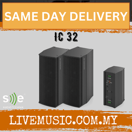 Se Audiotechnik IC 32 Column Speaker Pair - Black (IC32 IC-32)