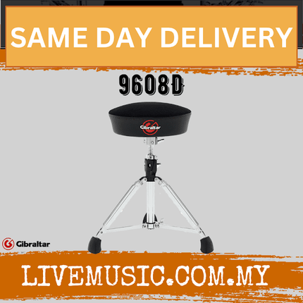 Gibraltar 9608D Dome Shape Seat Drum Throne (9608-D)