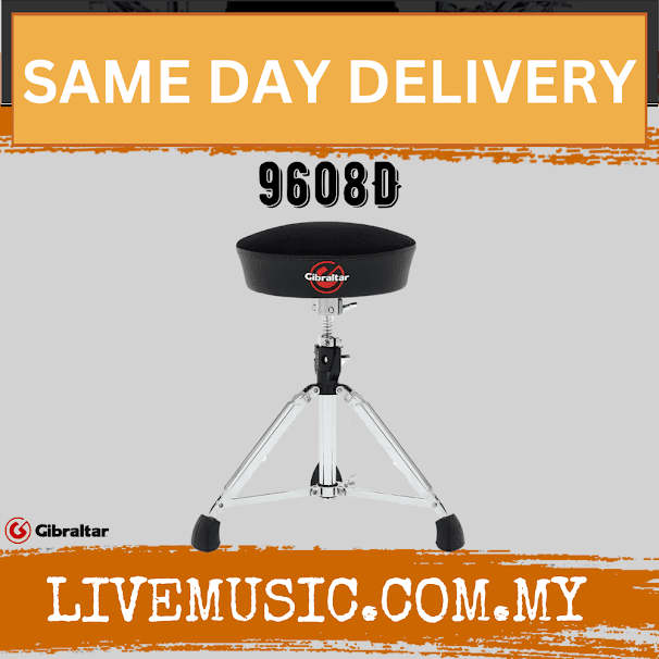 Gibraltar 9608D Dome Shape Seat Drum Throne (9608-D)
