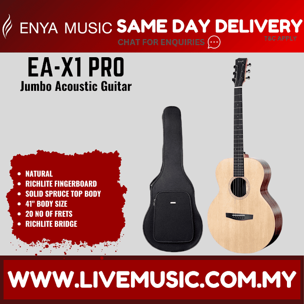 ENYA EA-X1 PRO 41" Acoustic Guitar With Bag (EAX1PRO/EAX1-PRO/EA X1 PRO)