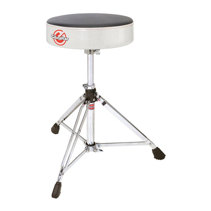 Gibraltar 9608RSG Pro Double Braced Round Throne, Satin Grey Silver Side (9608-RSG/9608 RSG)