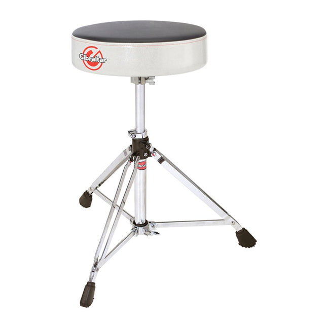 Gibraltar 9608RSG Pro Double Braced Round Throne, Satin Grey Silver Side (9608-RSG/9608 RSG)
