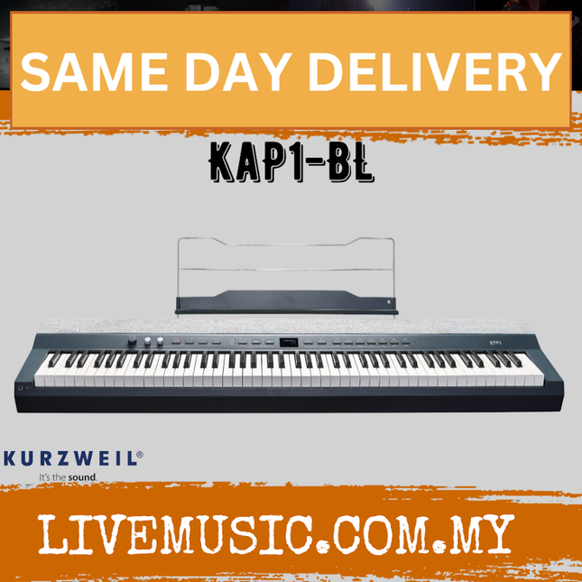 Kurzweil KaP1 Portable Digital Piano - Blue ( Ka-P1 Ka P1 )
