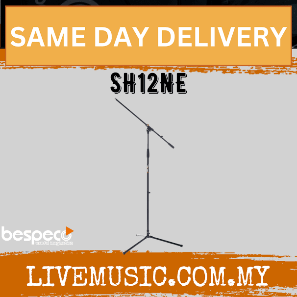 Bespeco SH12NE StandHard Microphone Boom Stand ( SH 12 NE / SH-12-NE )