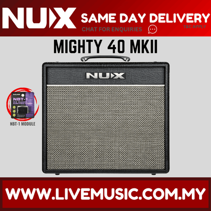 NUX Mighty 40 MKII 40-watt Compact Guitar Amplifier ( Mighty40 / Mighty-40 )