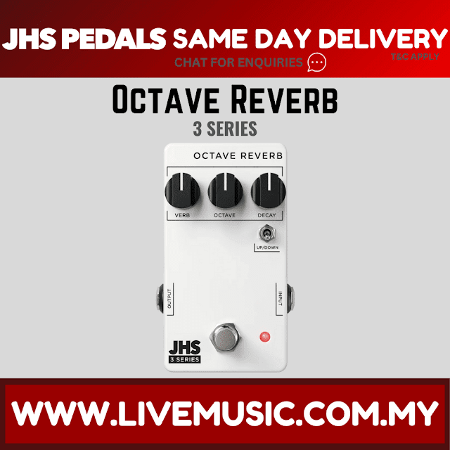 JHS 3 Series Octave Reverb Guitar Effects Pedal