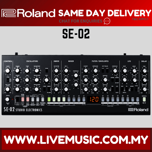 Roland SE-02 - Analog Synthesizer Boutique Series Synthesizer Module (SE02/SE 02)