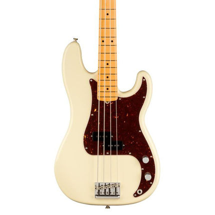Fender American Professional II Precision Bass Electric Guitar, Maple Fretboard - Olympic White