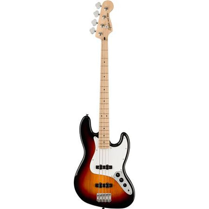 Squier Affinity Series Jazz Bass Guitar, Maple Fretboard - 3-Color Sunburst