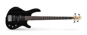 Cort Action PJ Electric Bass Guitar Jatoba Fretboard with Bag - Open Pore Black (ActionPJ/Action-PJ)