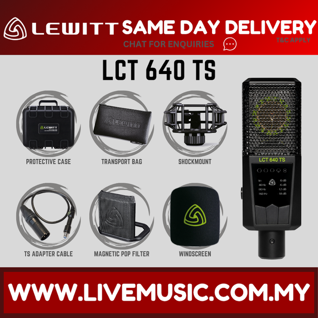 Lewitt LCT 640 TS Dual-Output-Mode Condenser Microphone ( LCT-640 TS LCT640TS )