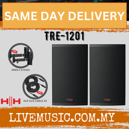 HH ELECTRONIC TENSOR TRE-1201 Active Moulded Speaker With Speaker Stand And Cable - Pair ( TRE 1201 / TRE1201 )