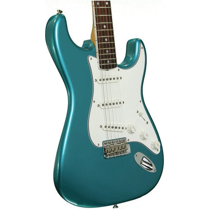 Fender Artist Eric Johnson SSS Stratocaster Guitar, Rosewood Fretboard with Deluxe Hardshell Case -Lucerne Aqua Firemist