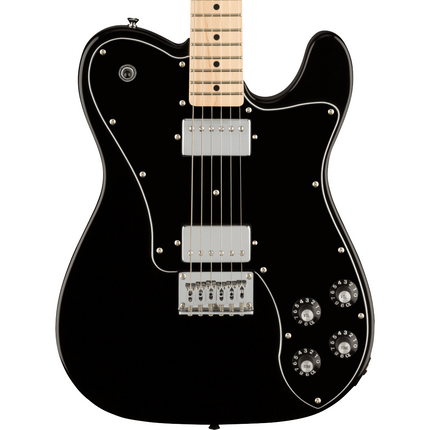 Squier Affinity Series Telecaster Deluxe HH Electric Guitar, Maple Fretboard - Black