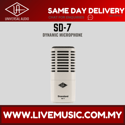Universal Audio SD-7 Dynamic Microphone with Hemisphere Modeling ( SD7 / SD 7 )