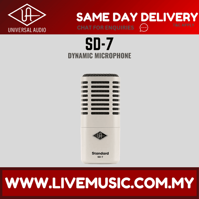 Universal Audio SD-7 Dynamic Microphone with Hemisphere Modeling ( SD7 / SD 7 )