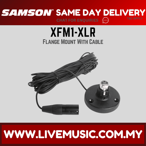 Samson XFM1-XLR Flange Mount With Cable (XFM1XLR/XFM1 XLR)