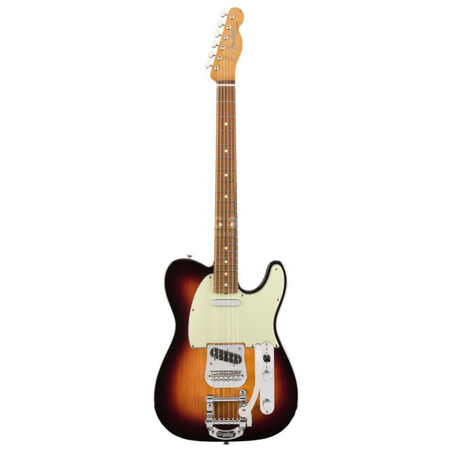 Fender Vintera 60s Telecaster Electric Guitar with Bigsby, Pau Ferro Fretboard with Gig Bag - 3-Tone Sunburst
