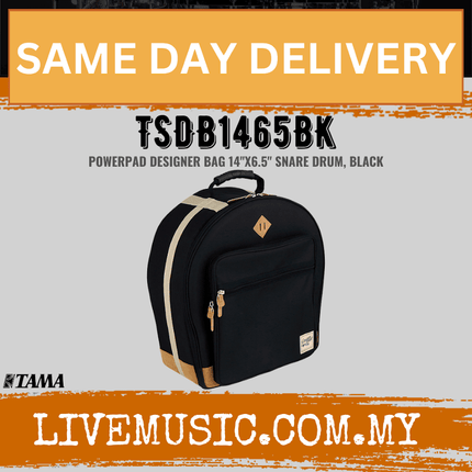 Tama TSDB1465-WR Powerpad Snare Drum Bag 6.5″x14″, Black ( TSDB1465 BK / TSDB1465BK )