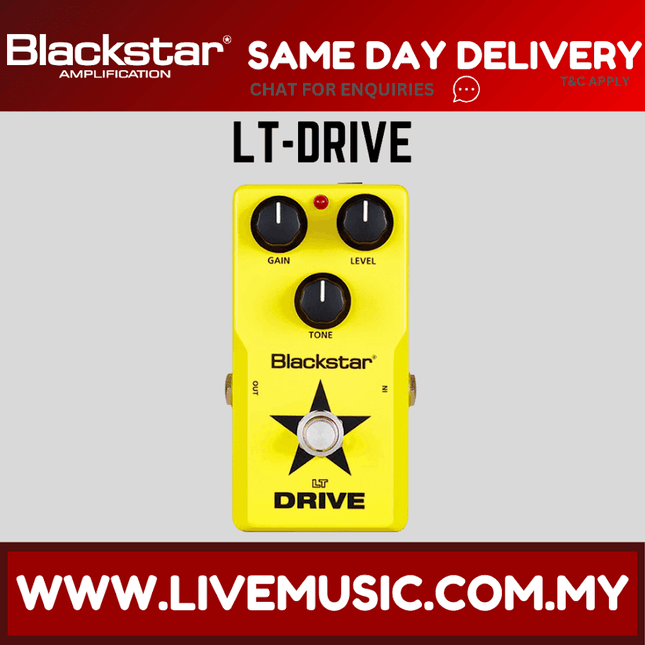 BLACKSTAR LT DRIVE - Electric Guitar Effect Pedal (LTDRIVE/LT-DRIVE)