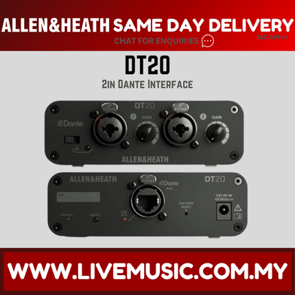 Allen & Heath DT20 Dante Input Interface ( DT20 / DT-20 )