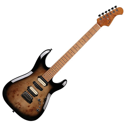 SQOE SEIB550-BKS IB Gradient Series HSH Electric Guitar, Black Coffee Gradient ( SEIB-550 SEIB 550 )