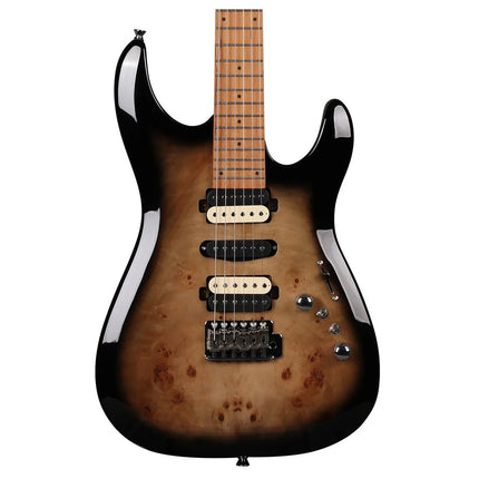 SQOE SEIB550-BKS IB Gradient Series HSH Electric Guitar, Black Coffee Gradient ( SEIB-550 SEIB 550 )