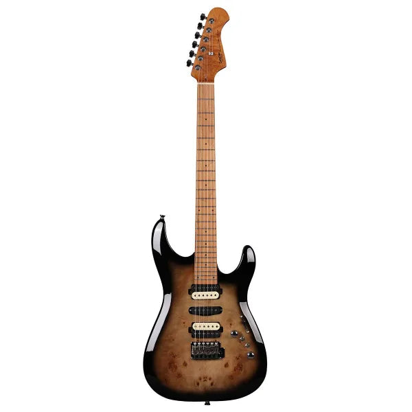 SQOE SEIB550-BKS IB Gradient Series HSH Electric Guitar, Black Coffee Gradient ( SEIB-550 SEIB 550 )