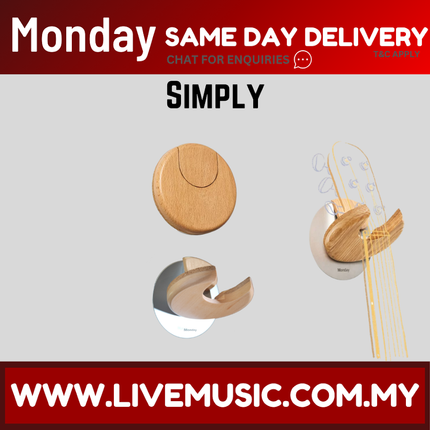 Kadenza Monday Guitar Holder Wooden Creative Hanger Holder for Guitar, Violin, Ukulele ( LMC )