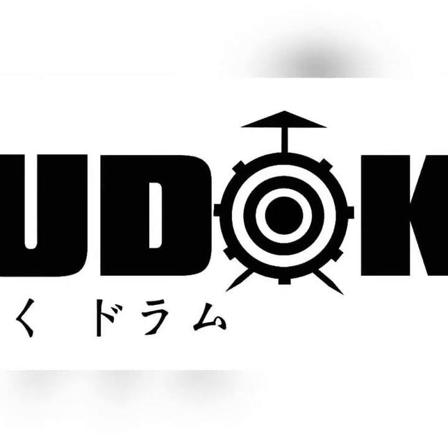 SUDOKU logo with target icon and stylized drum text