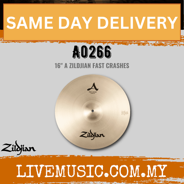Zildjian 16" A Series Zildjian Fast Crash Cymbal (A0266)