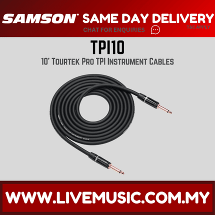 Samson Tourtek Pro TPIL10 Instrument Cables ( TPIL10 / TPIL10 )