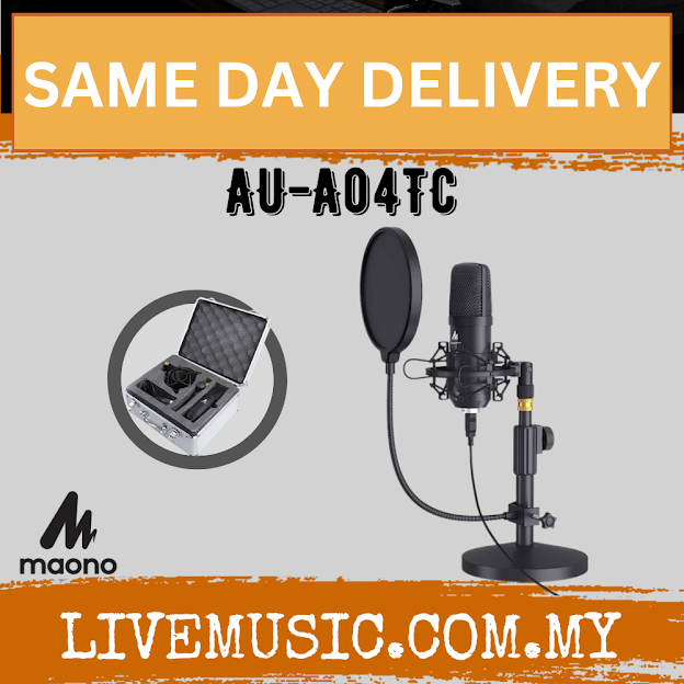 Maono AU-A04TC USB Microphone with Aluminum Organizer Storage ( AU A04TC / AUA04TC )