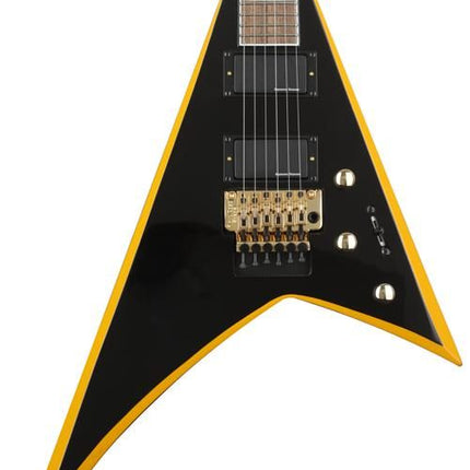 Jackson X Series Rhoads RRX24 Electric Guitar - Black with Neon Yellow Bevels (RR X24/RRX 24)