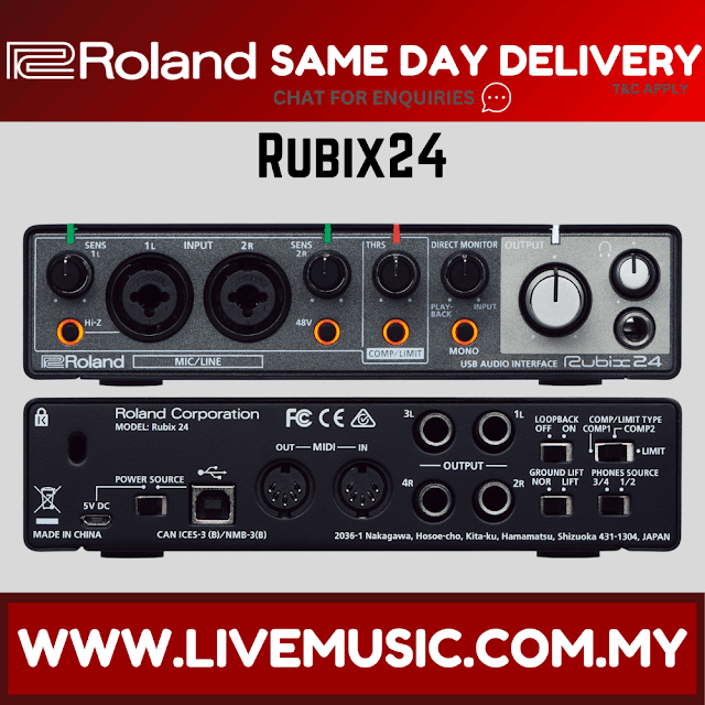 Roland Rubix24 - USB Audio Interface (RUBIX-24)