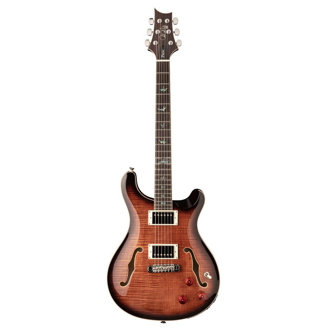 PRS SE Hollowbody II Piezo Electric Guitar with Case - Black Gold Burst