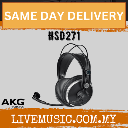 AKG HSD271 Studio Set Professional Headset with Dynamic Microphone (HSD-271/HSD 271)