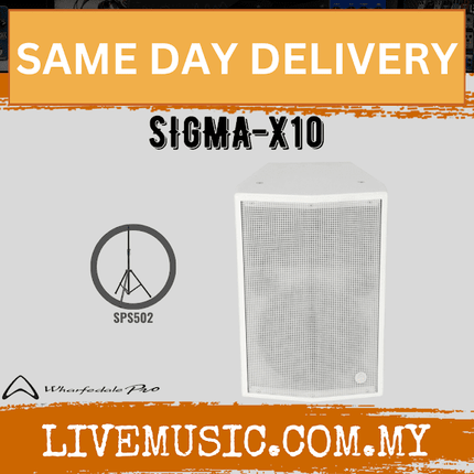WHARFEDALE PRO SIGMA-X10 800W PEAK 10" 2-WAY INSTALLATION LOUDSPEAKER, Each / Pair -WHITE (SIGMA X10/SIGMAX10)