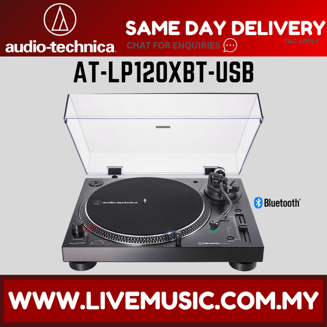Audio-Technica AT-LP120XBT-USB Wireless Direct-Drive Turntable, Black ( ATLP120XBTUSB LP120XBT LP120X )