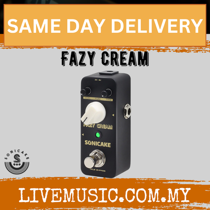 Sonicake QSS-17 Fazy Cream True Bypass Vintage Fuzz Guitar Effects Pedal ( QSS17 QSS 17 )