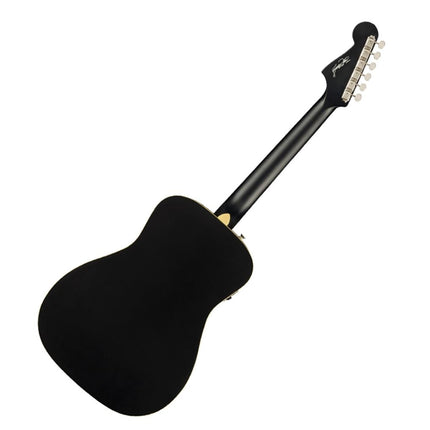Fender Joe Strummer Campfire Acoustic-Electric Guitar, Walnut Fretboard - Matte Black