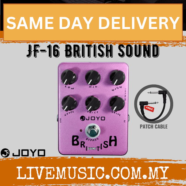 Joyo JF-16 British Sound Effect Pedal Amp Simulator Of Mashall Amp For Electric Guitar ( JF16 / JF 16 )