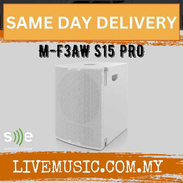SE Audiotechnik M-F3A S15 PRO Active Subwoofer With DSP - White (S15PROW S15-PRO W)