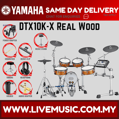 Yamaha DTX10KX-RW Electronic Drum Set - Real Wood ( DTX10 / DTX10K / DTX10KX )