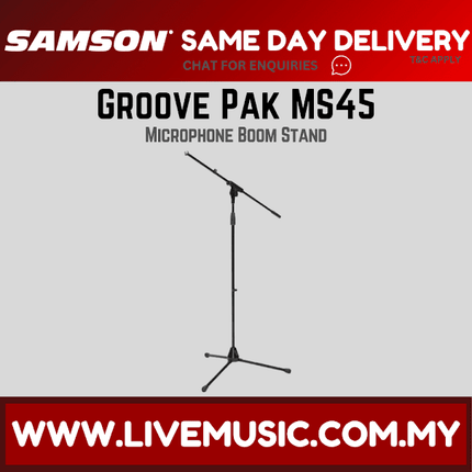 SAMSON GROOVE PAK MS45 MICROPHONE BOOM STAND ( MS 45 / MS-45 )