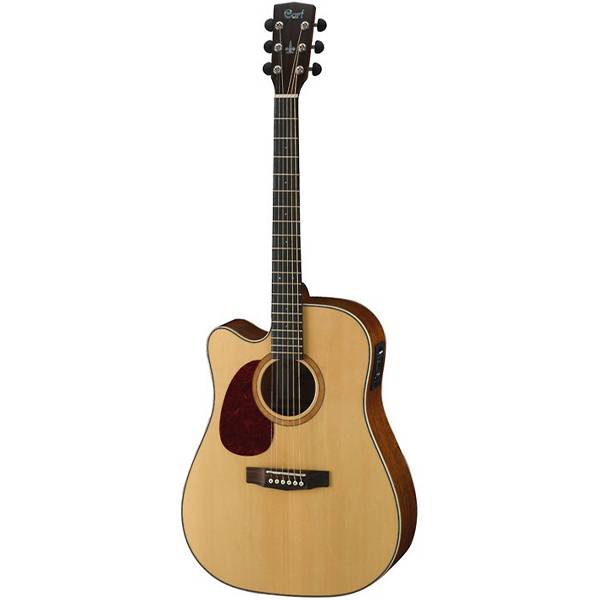 Cort MR710F Left-Handed - Acoustic Guitar Rosewood Fretboard with Gig Bag - Natural Satin (MR 710F/MR-710F)