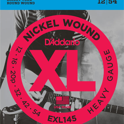 D'Addario EXL145 Nickel Wound Electric Strings, Heavy Gauge - (012-054)(DAddario)