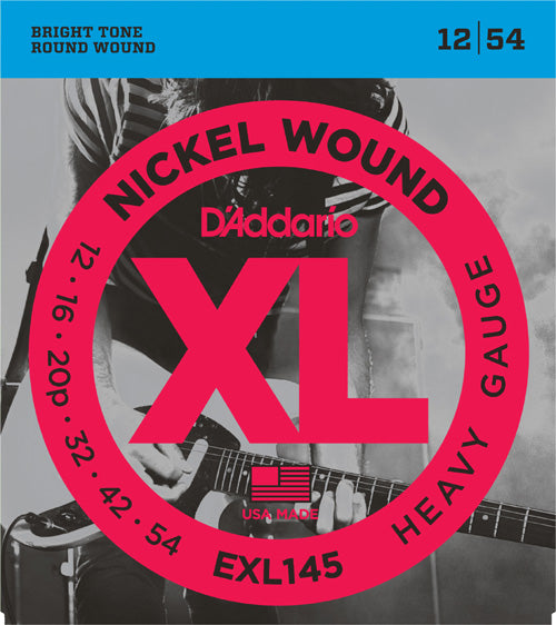 D'Addario EXL145 Nickel Wound Electric Strings, Heavy Gauge - (012-054)(DAddario)
